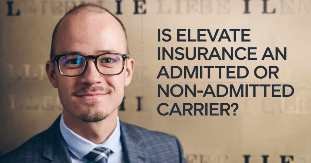 Is Elevate Insurance An Admitted OR Non-Admitted Carrier